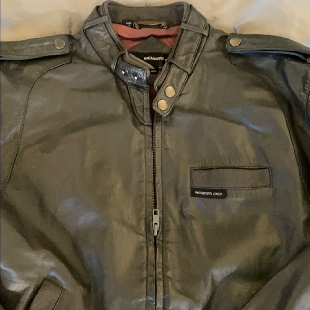 Vintage Members Only Leather Jacket circa 1980